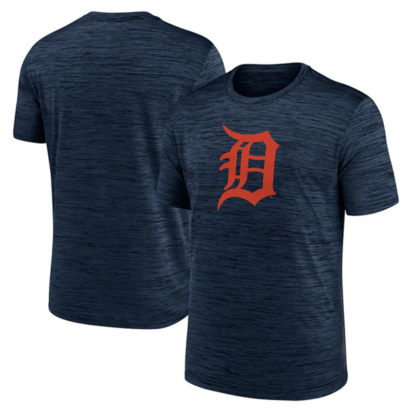 Men's Detroit Tigers Navy Team Logo Velocity Performance T-Shirt